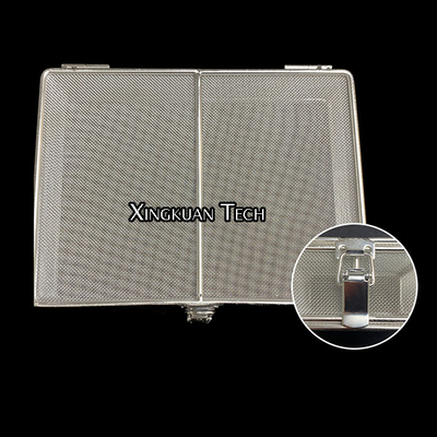 Sterilizzazione Mesh Basket With Locking Lid di acciaio inossidabile Electropolished